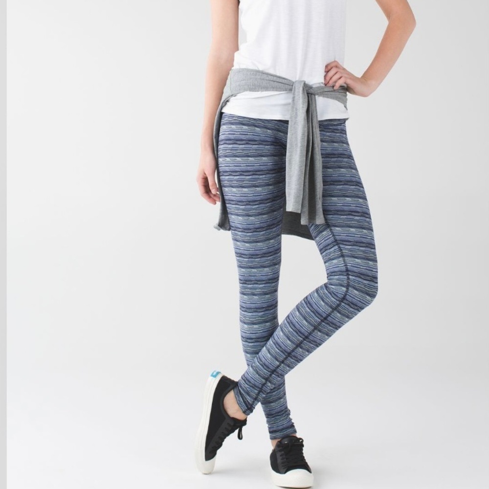 Lululemon Wunder Under Space Dye Twist Sapphire Blue Multi